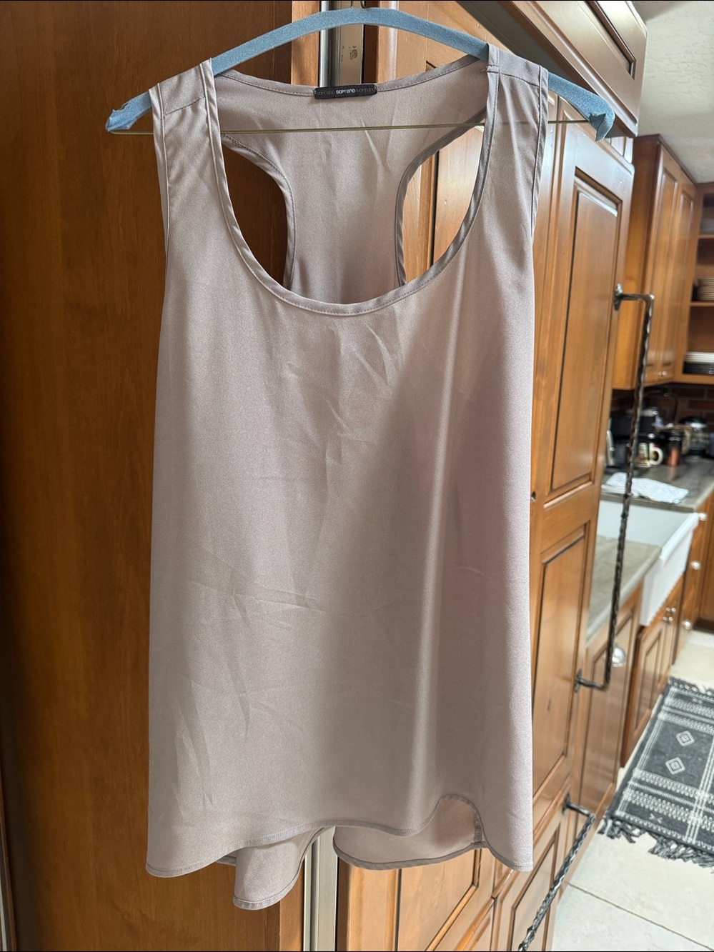 Soprano Taupe Racerback Tank